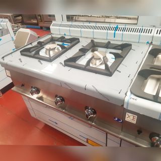 Cocina de 2 fuegos con horno ind