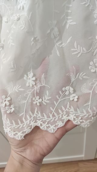 Vestido bordado blanco