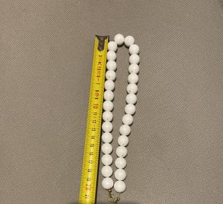 Collana finto avorio color bianco Collana finto av