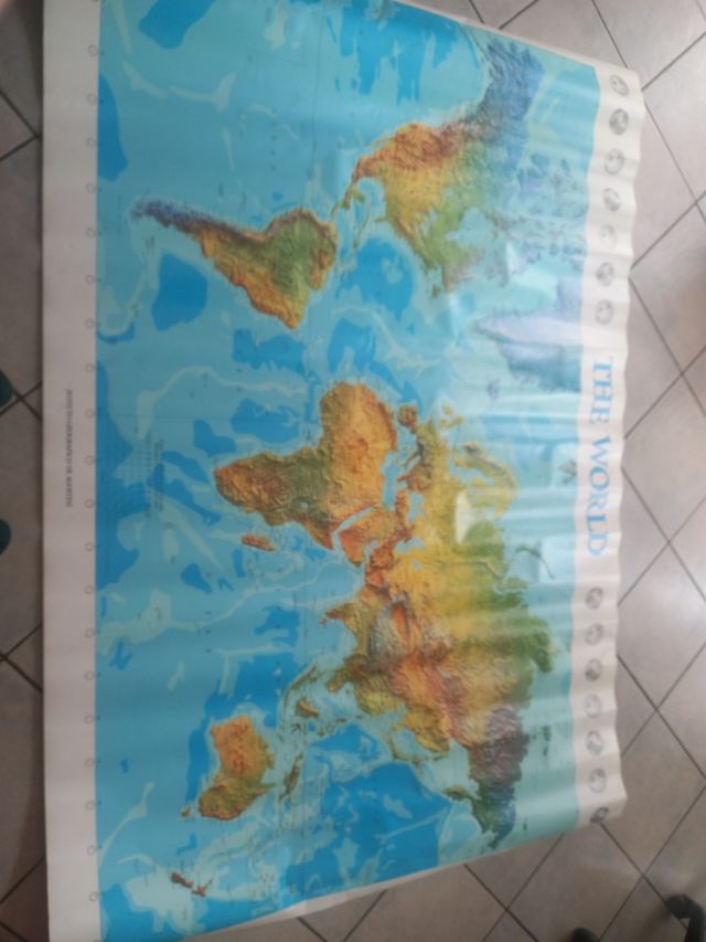 Cartina fisico politica della Terra