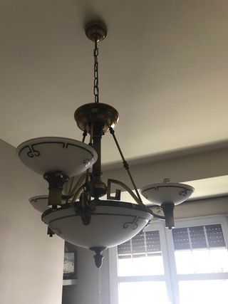 Lampara de bronce de gran caludad