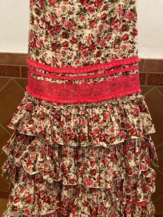 Vestido flamenca flores