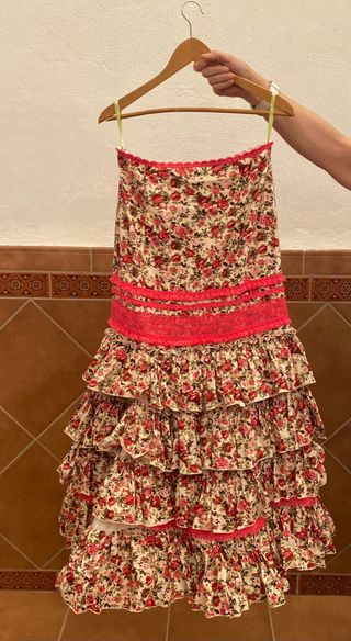 Vestido flamenca flores