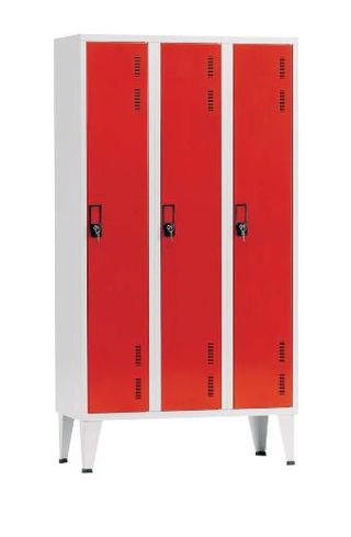 Taquillas metalicas de 3 puertas