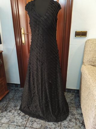 VESTIDO FIESTA LARGO T. 48