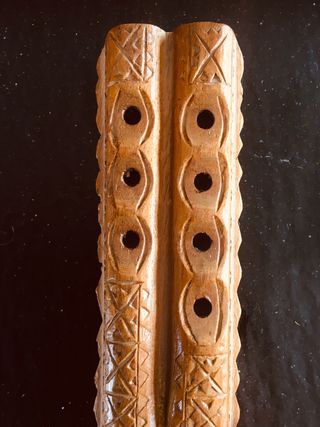 Flauto antico intagliato a mano wood