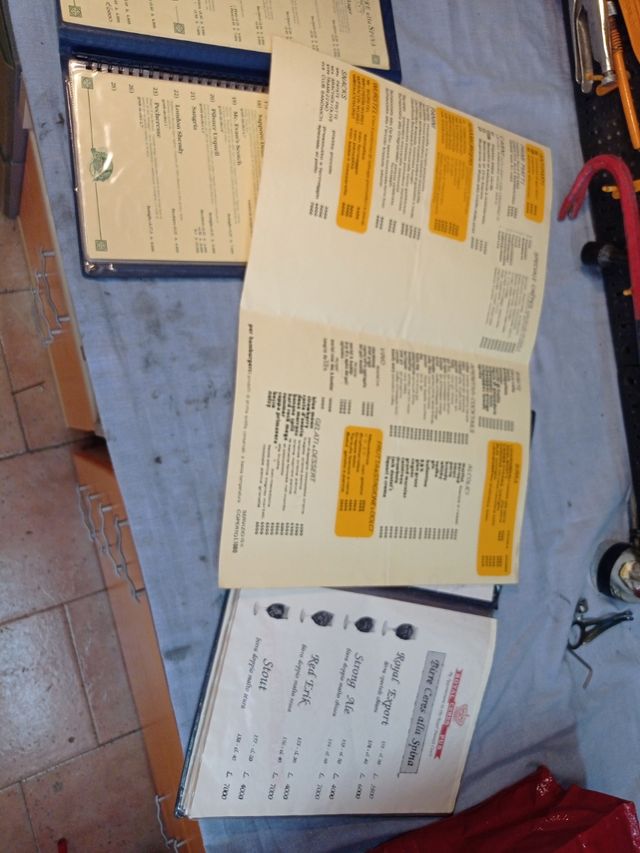 Menù birra Ceres, hard rock cafè ,bass