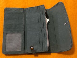 Monedero Kipling verde militar unisex
