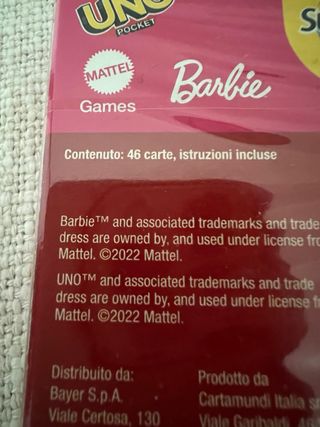Barbie🔥 carte Uno🔥