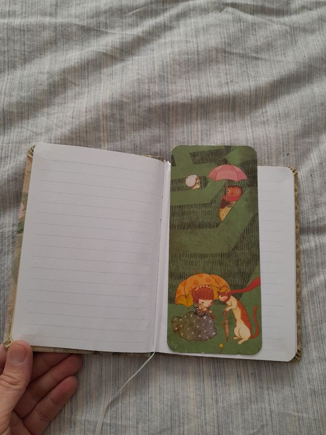 Cuaderno bloc encuadernado en tela