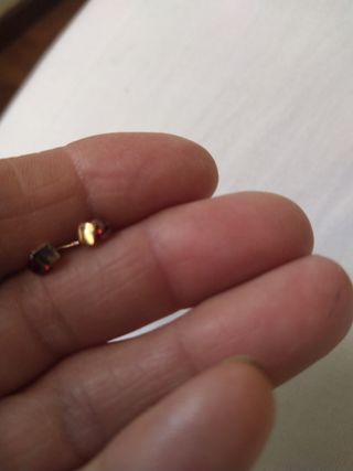 Pequeños pendientes, baño de oro, nuevos
