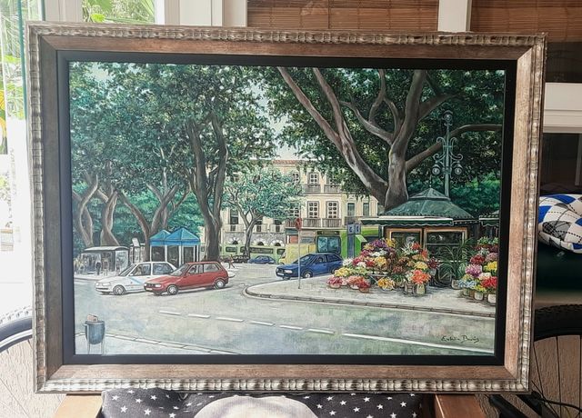 Cuadro al oleo de Málaga