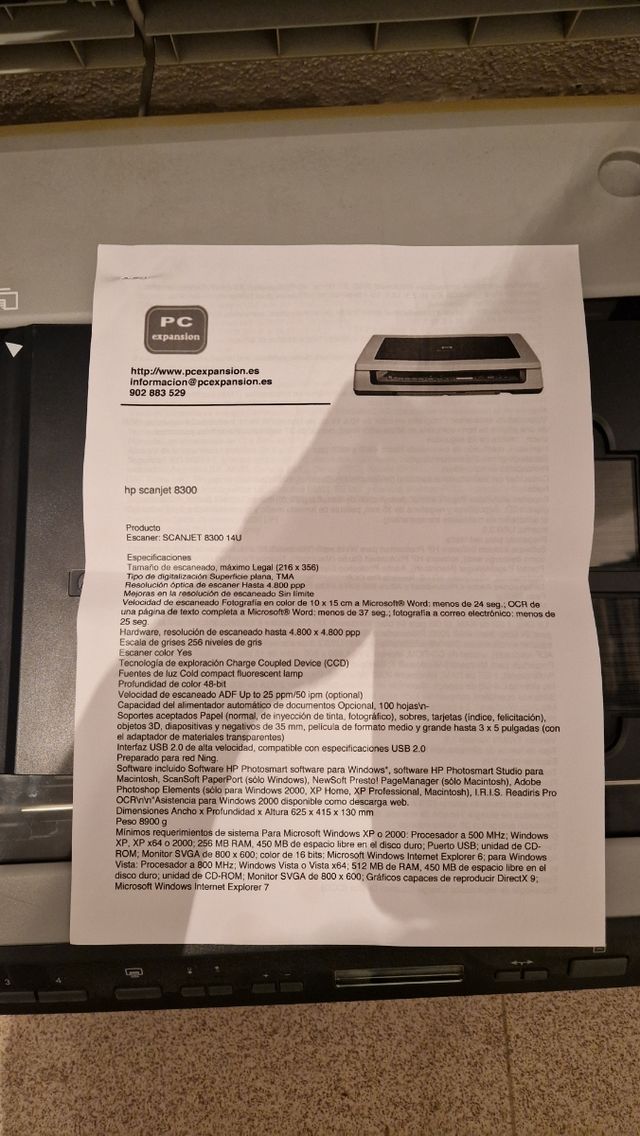 Escáner HP profesional