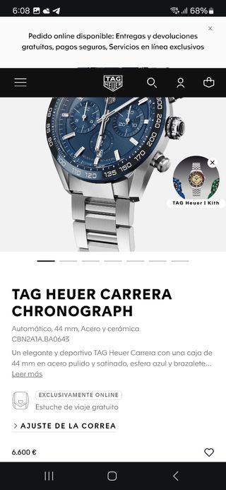Tag heuer carrera automatico
