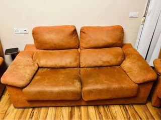 Sofá de 2 plazas naranja