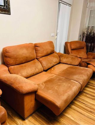 Sofá de 2 plazas naranja