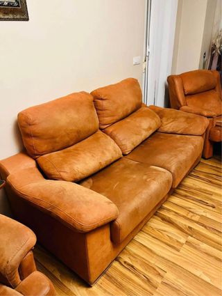 Sofá de 2 plazas naranja