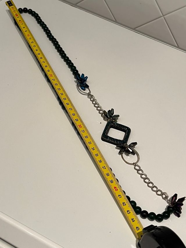 Bellissima collana di pietre dure colore verde