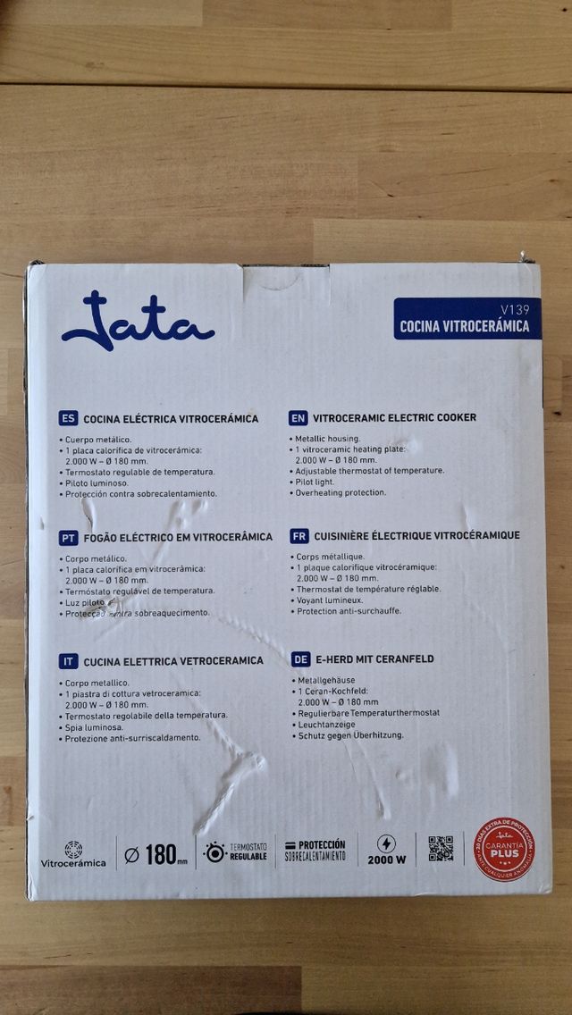 Vitrocerámica portatil