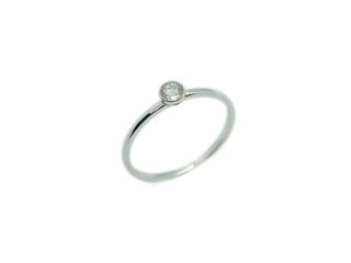Solitario Oro Blanco 18 KT Brillante