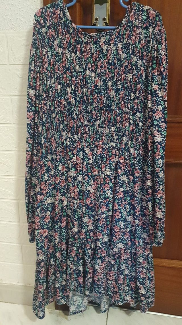 Vestido niña estampado de flores