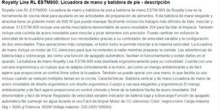 🔻➖30%🔻 BATIDORA ROYALTY LINE 800W