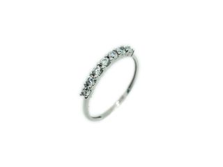 Media Alianza Oro Blanco 18 KT Circonitas