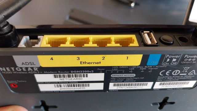 DGN2200v3 – Modem Router N300 Wireless ADSL2+