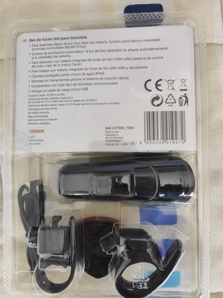 Set de luces LED para bicicleta