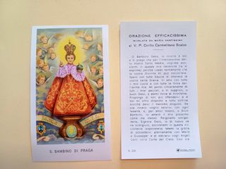 100 santini holy card BAMBINO DI PRAGA egim
