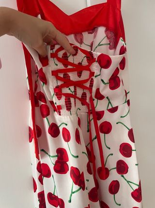 Vestido midi de evento estampado