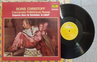 LP de Boris Christoff: Canciones Folklóricas Rusas