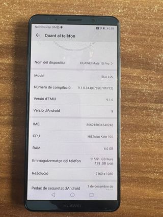 Huawei Mate 10 Pro da 128 GB come nuovo 4G LTE