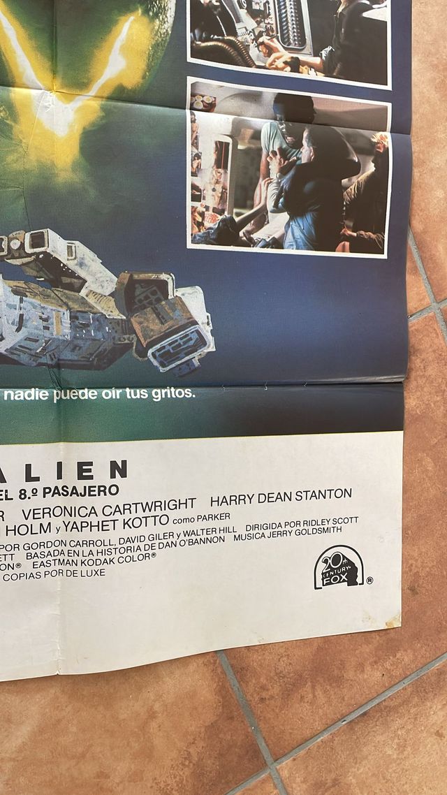 ALIEN OCTAVO PASAJERO POSTER ORIGINAL 1979