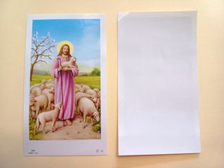 100 santini holy card GESU BUON PASTORE egim