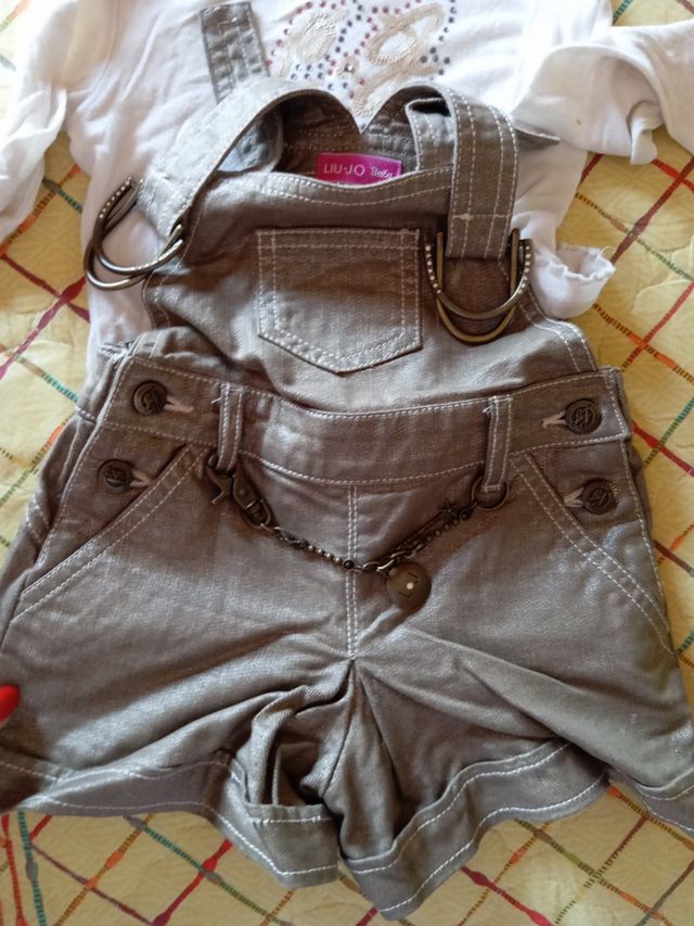 Completino bambina con salopette Liujo