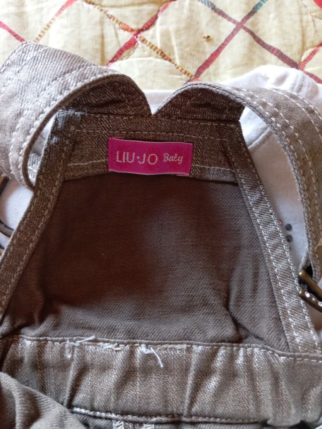 Completino bambina con salopette Liujo