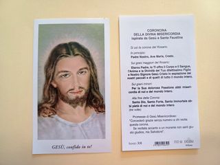 100 santini holy card GESU CONFIDO IN TE egim