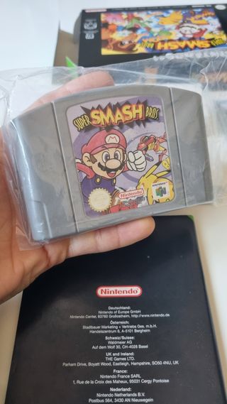 SUPER SMASH BROS 🇪🇺🇪🇸 nintendo 64 N64 snes nes