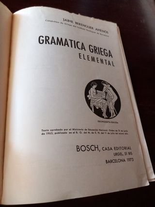 Gramática griega elemental.