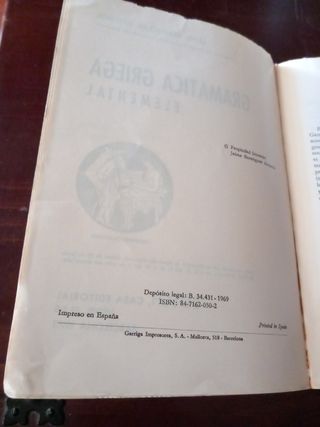 Gramática griega elemental.
