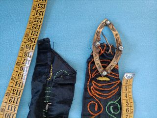 Antigüedades,Cinturón, Bolsa peine, bolso