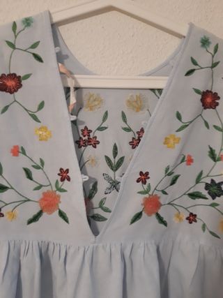 Blusa mini vestido Zara 