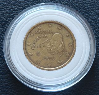 10 Céntimos de euro, año 2010 Exceso material
