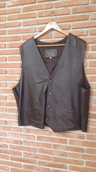 chaleco de cuero