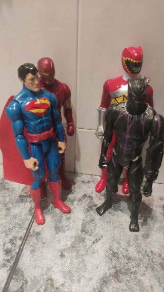 LOTE SUPERHÉROES AVENGERS POWER RANGERS