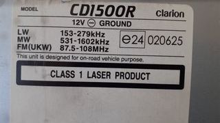 RADIO PARA COCHE CLARION