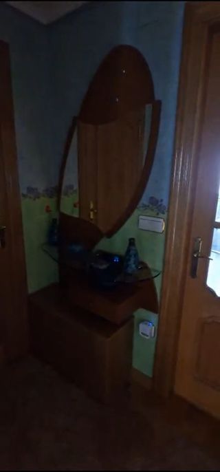 Mueble entrada, espejo y cajón