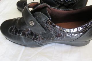 Pitillos zapato mujer print animal negro