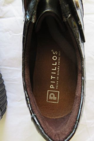 Pitillos zapato mujer print animal negro